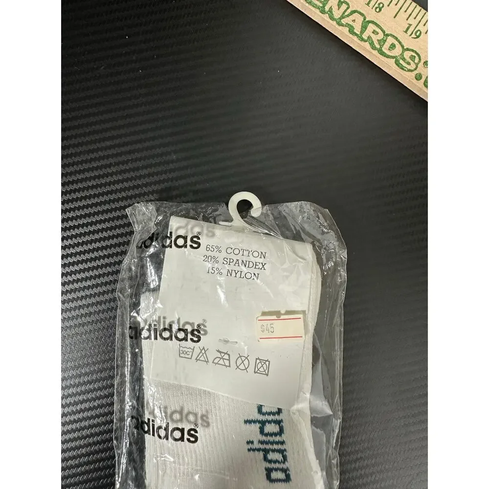 Adidas Open Socks Mid Calf White NEW Tennis Sportswear